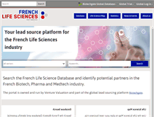 Tablet Screenshot of frenchbiotech.com